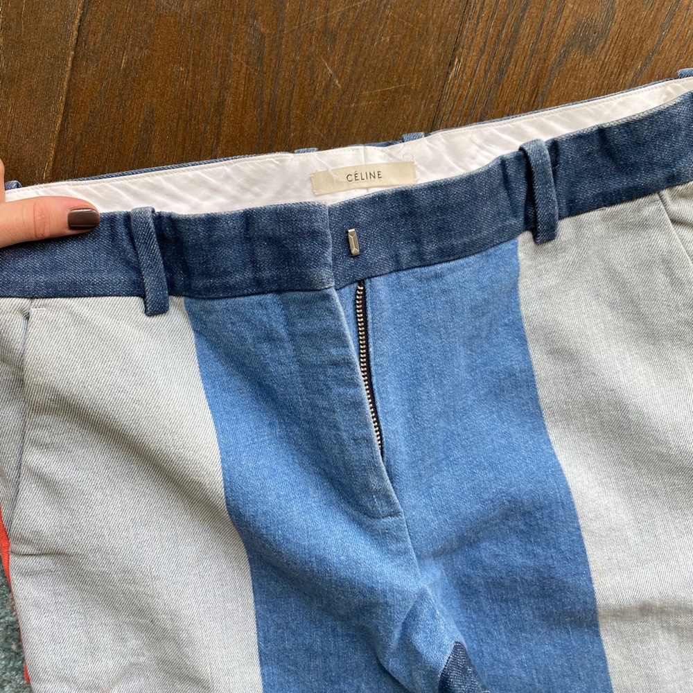 Celine Blue Jeans with Orange bottom